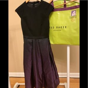 Ted baker evening dress - black and purple